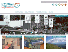 Tablet Screenshot of cc-pays-de-gex.fr